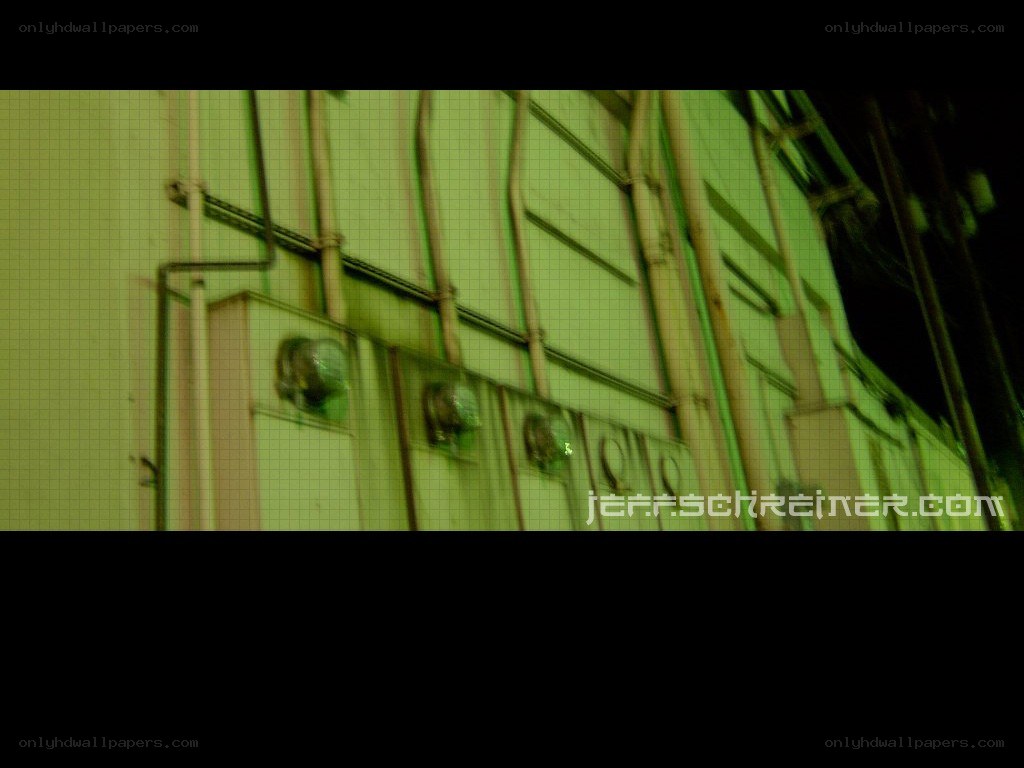 green-tinted building exterior