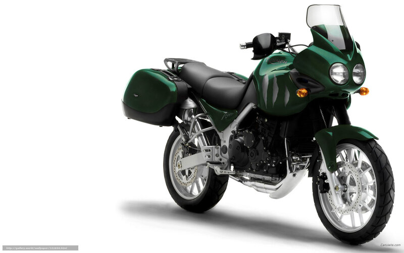 Green Touring Motorcycle — Neutral