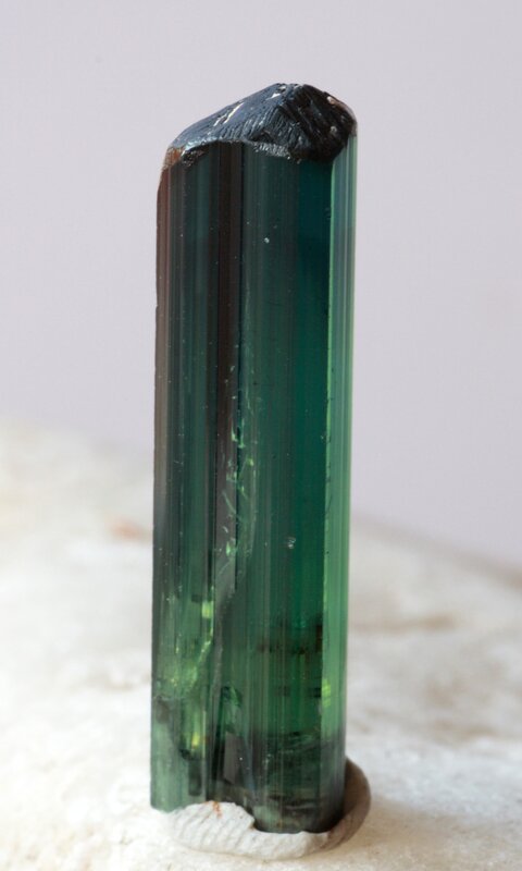 green tourmaline crystal
