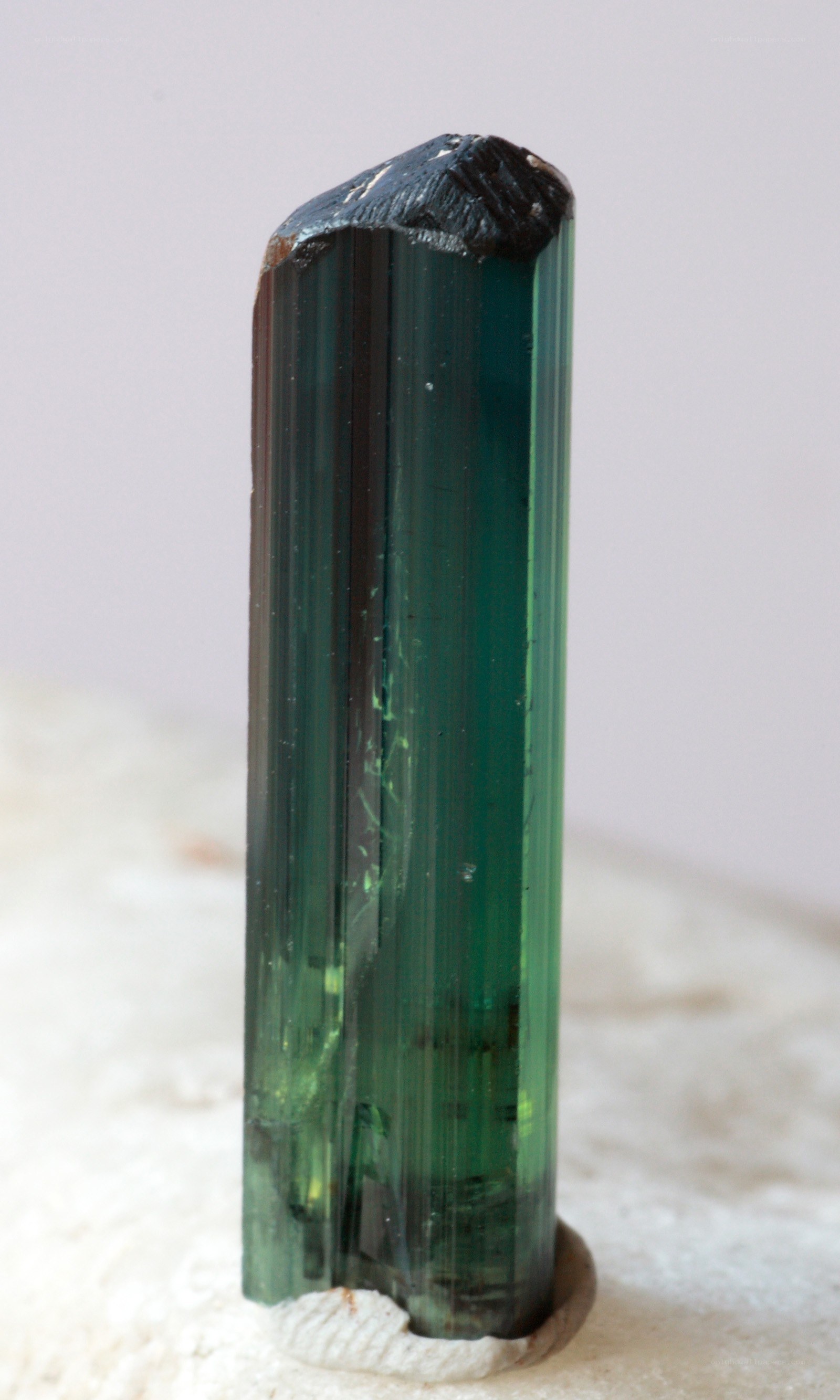 green tourmaline crystal