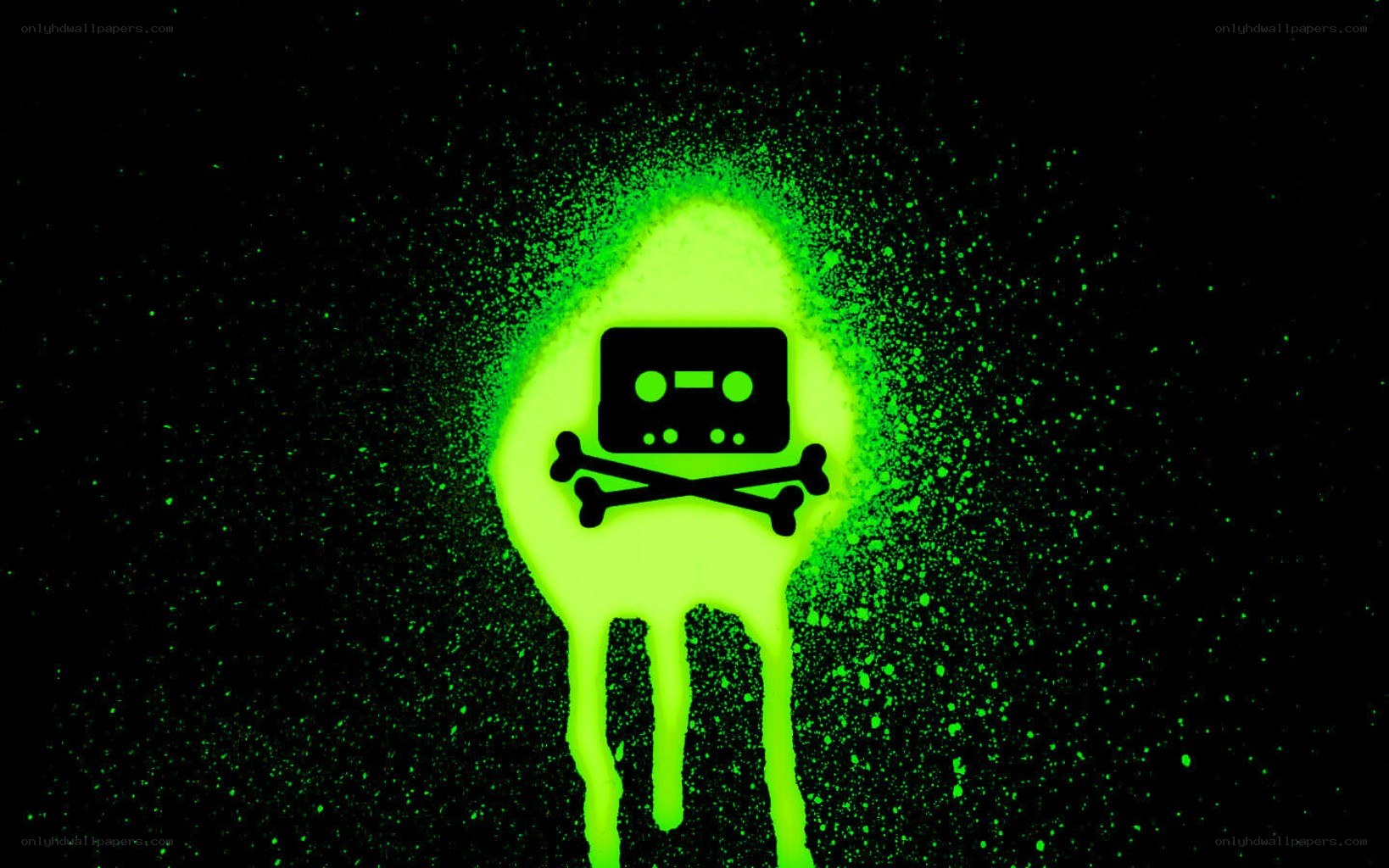 green toxic cassette logo