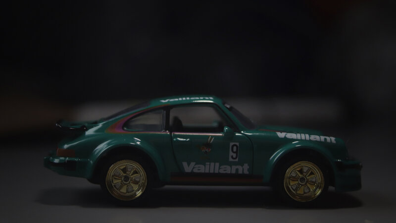 Green Toy Car — Dramatic