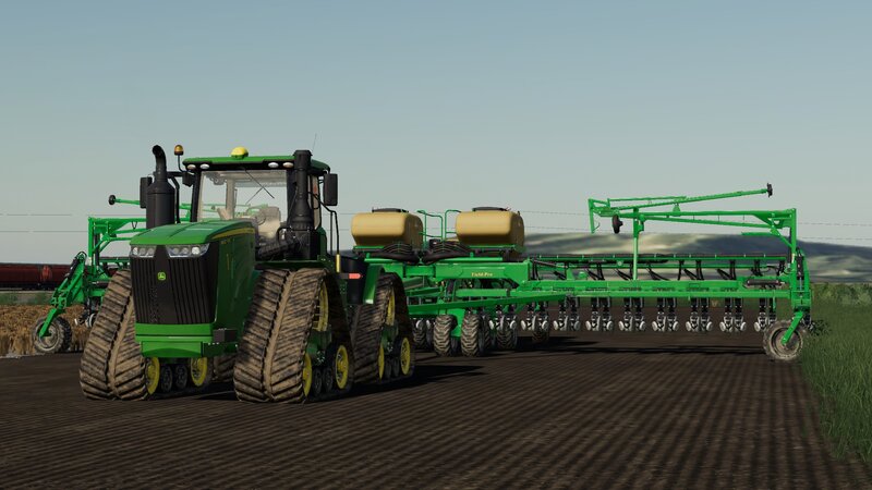 Green Tractor with Planter
