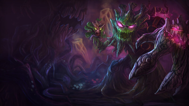 Green Tree-like Monster — Purple