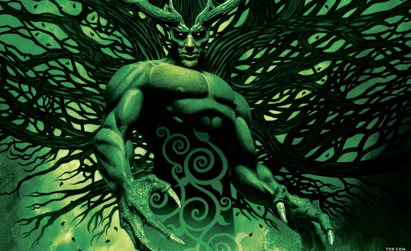 green tree-like monster