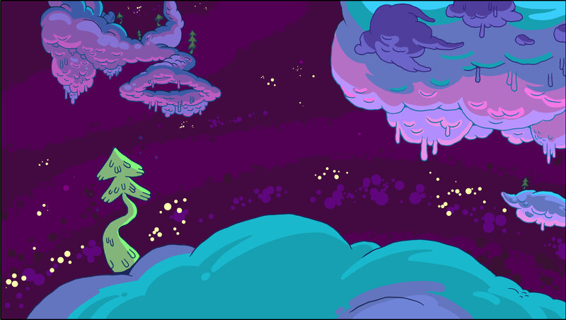 Green Tree on Alien Planet