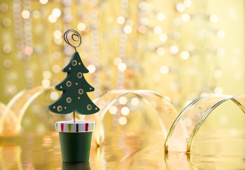Green Tree Ornament — Festive