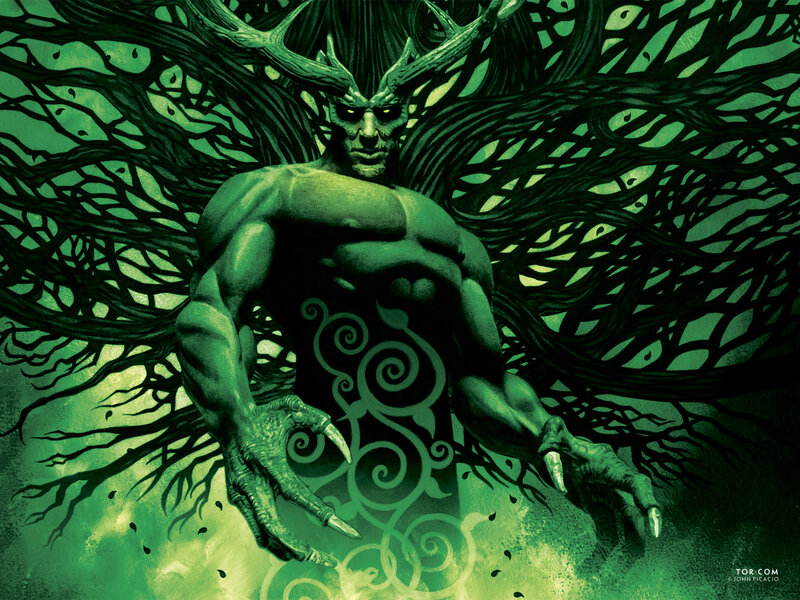 green tree spirit creature