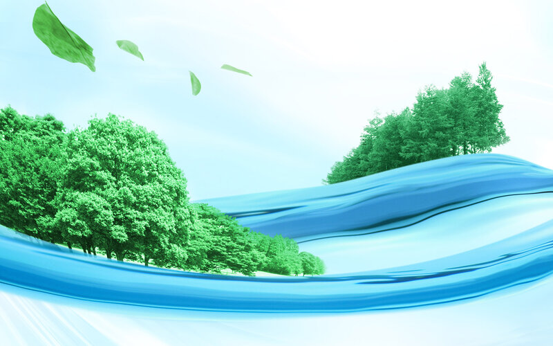 Green Trees on Blue Waves