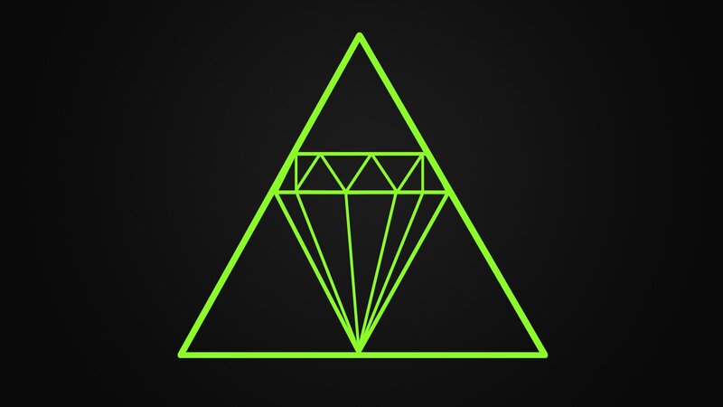 Green Triangle Diamond