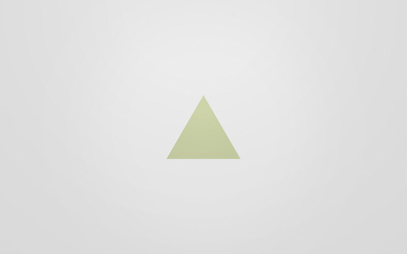 green triangle on white background