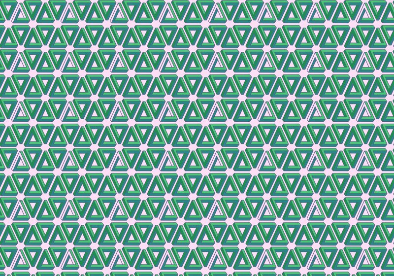 green triangle pattern