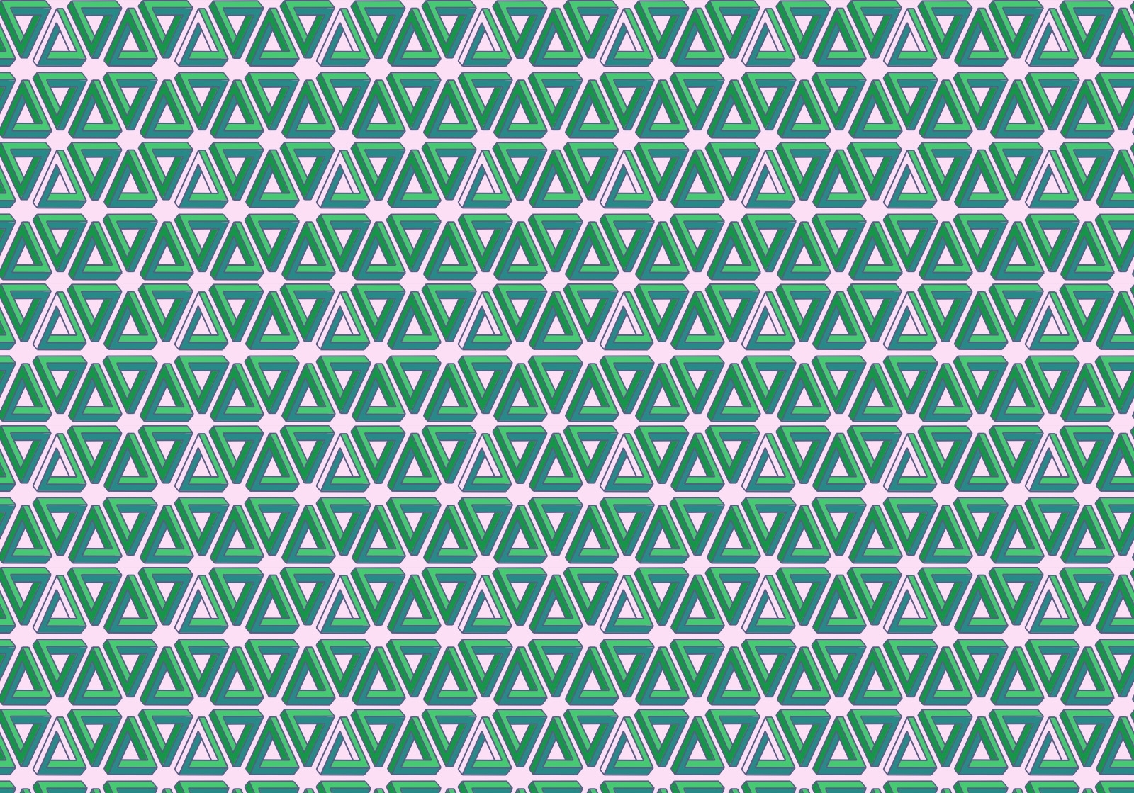 green triangle pattern