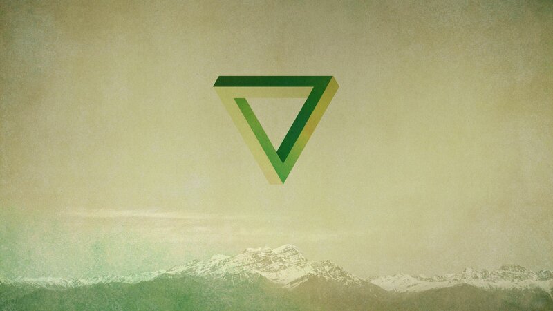 Green Triangle Symbol — Serene