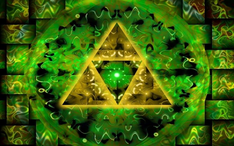 green triangle symbol