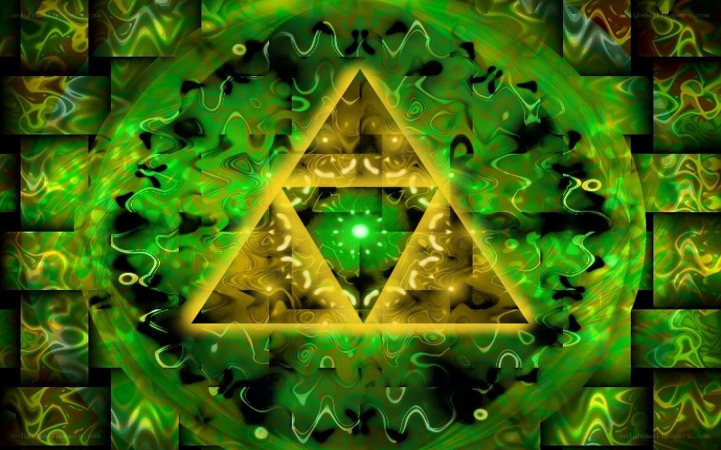 green triangle symbol