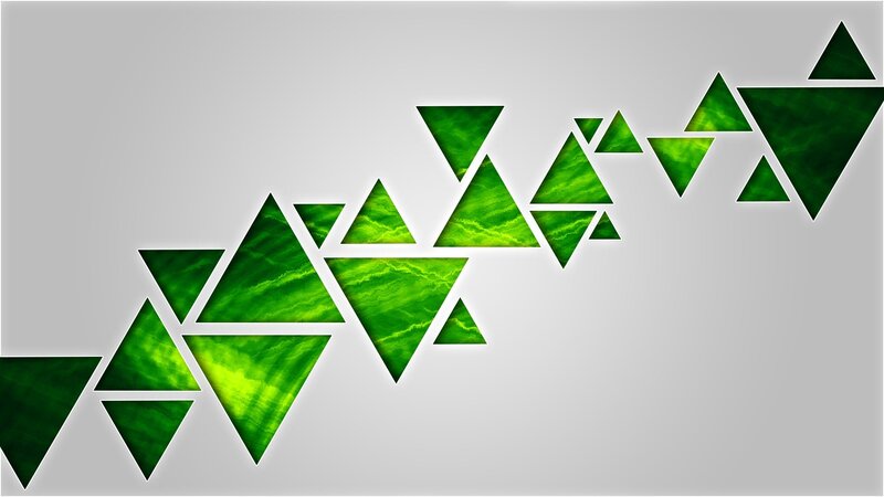 Green Triangles Pattern