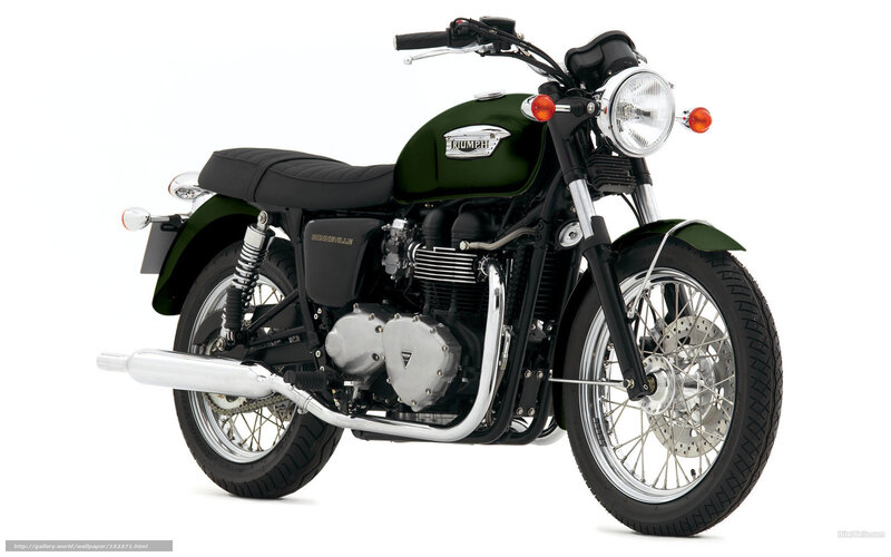 green triumph motorcycle
