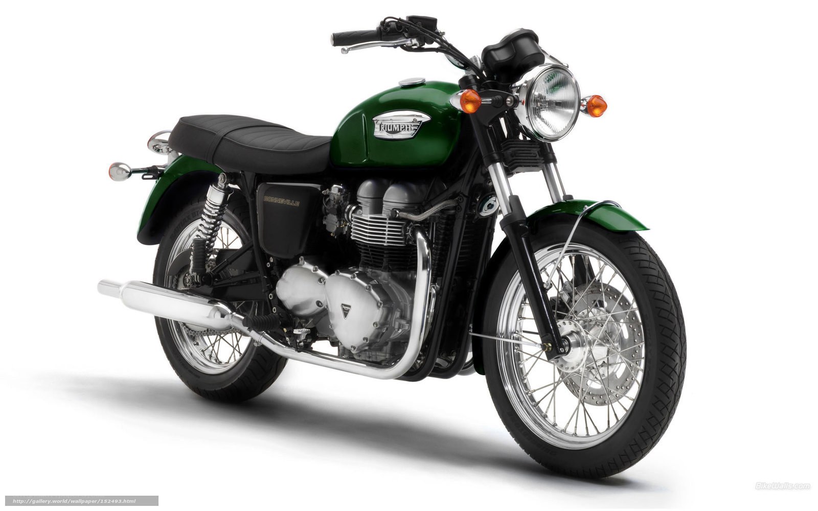 green triumph motorcycle