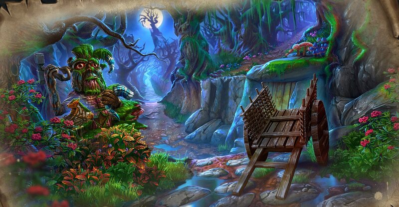 Green Troll in Forest — Mysterious, Night