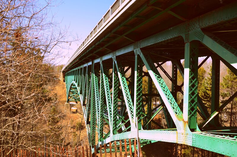 Green Truss Bridge — Serene