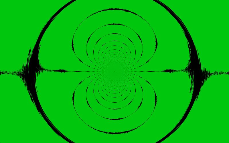 green tunnel soundwave pattern