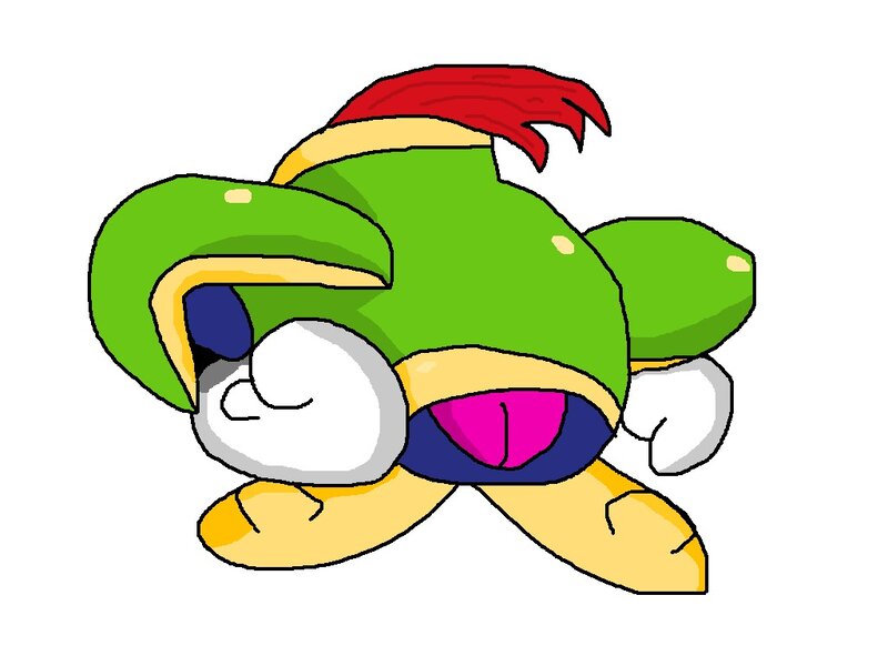 Green Turtle-like Character