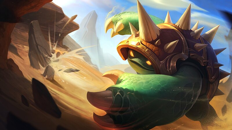 Green Turtle-like Creature — Dramatic