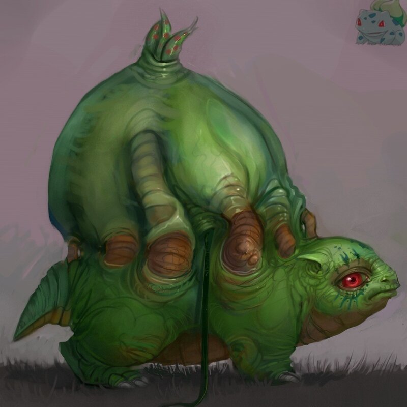Green turtle-like creature
