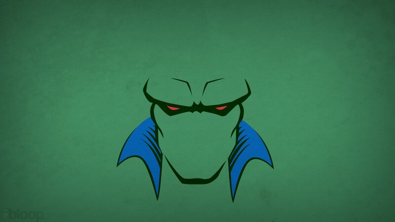 Green Turtle-like Face — Intense