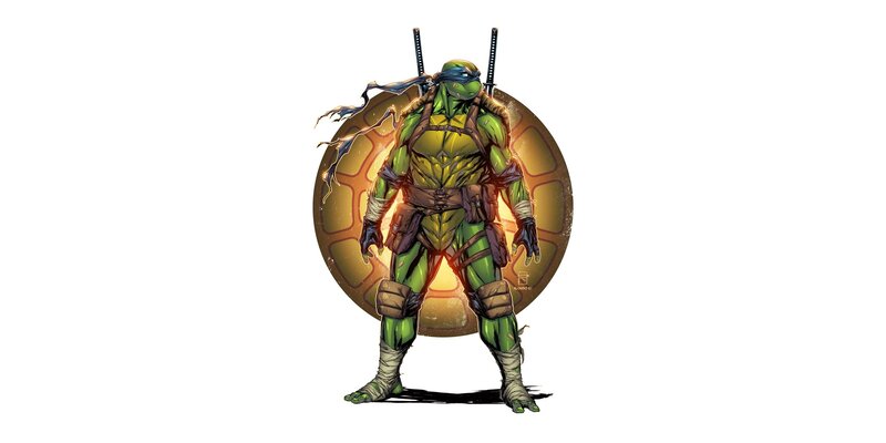 Green Turtle Warrior — Dramatic, Digital Art, Swords