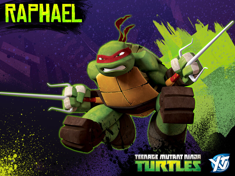 Green Turtle with Nunchucks — Purple
