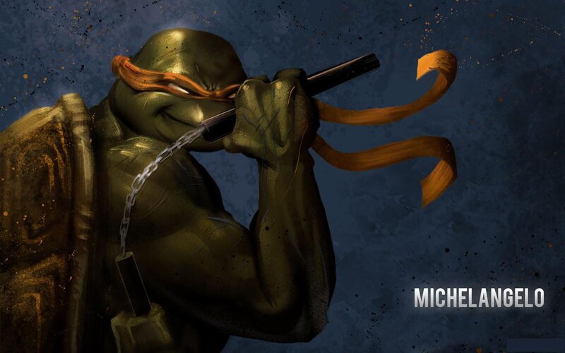 Green Turtle with Nunchucks