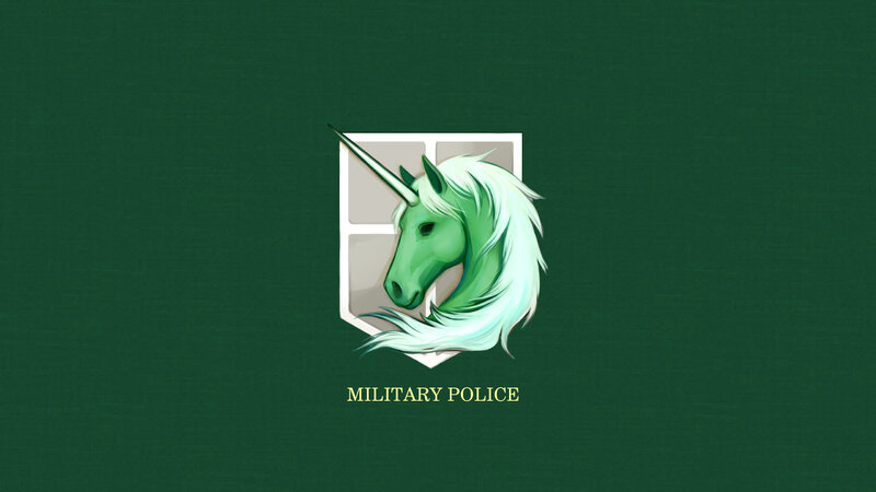 Green Unicorn Head
