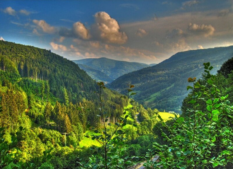 Green Valley with Hills — Serene, Afternoon