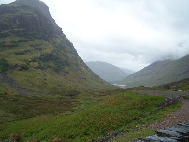 Green Valley with Mountains — Overcast