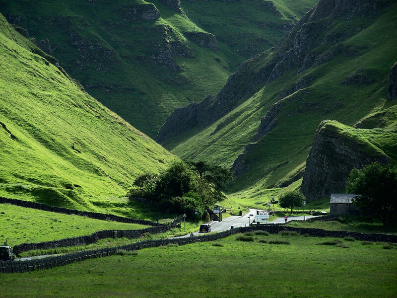 Green Valley with Road — Serene