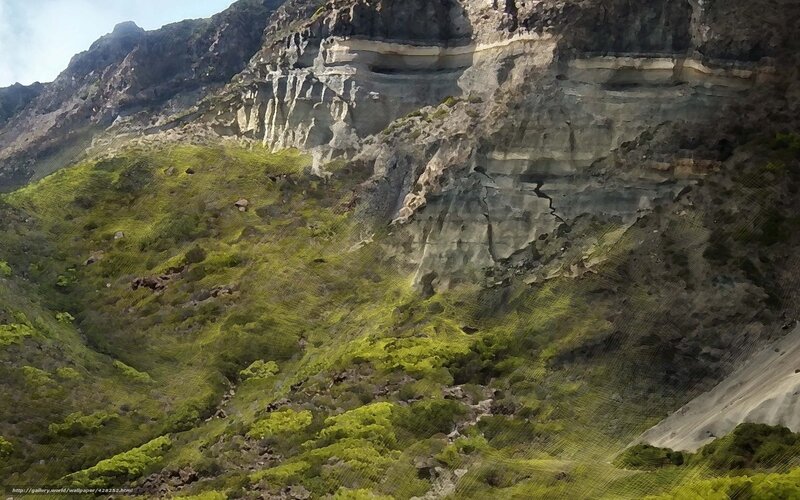 Green Valley with Rocky Cliffs