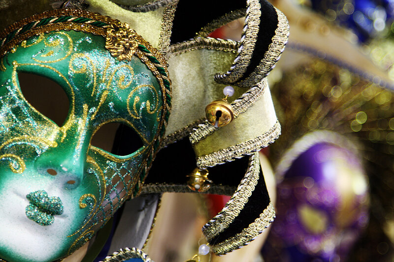 Green Venetian Mask