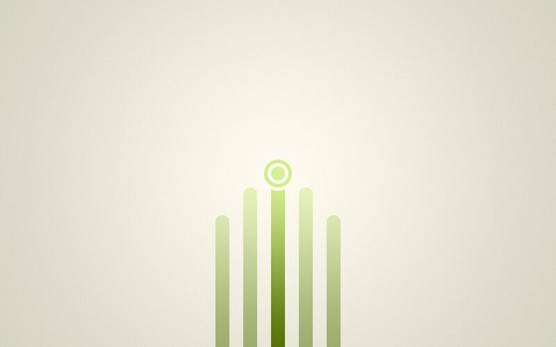 Green Vertical Bars — Calm, Minimalist