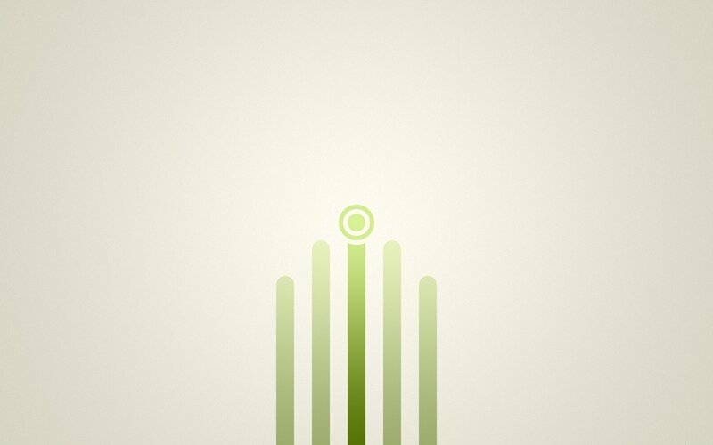 Green Vertical Bars — Calm