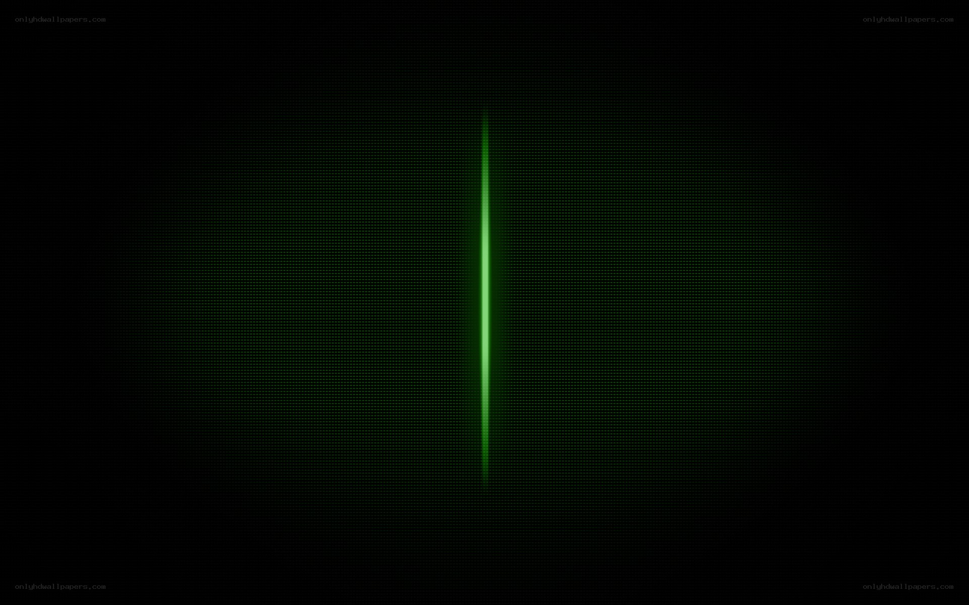 green vertical line on black