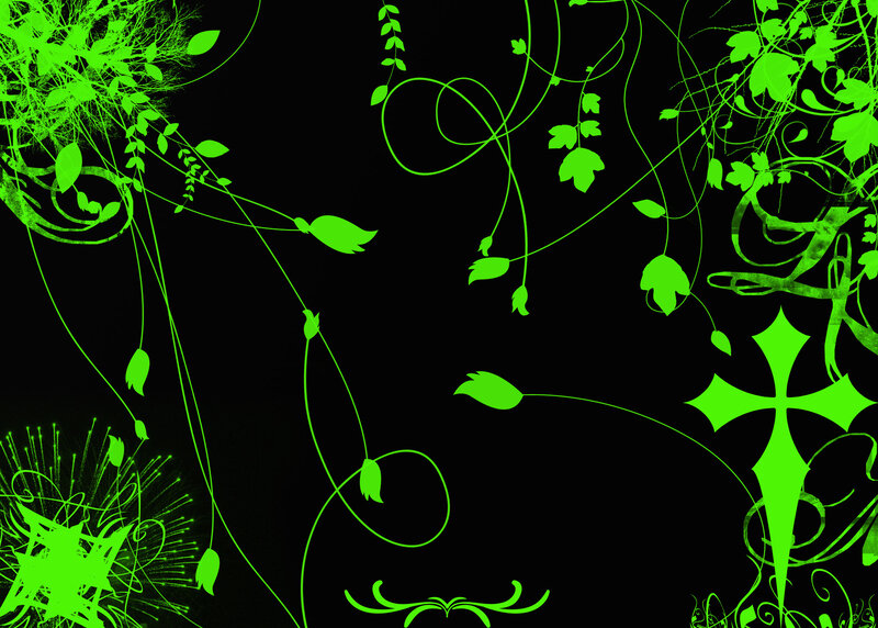 green vine design background