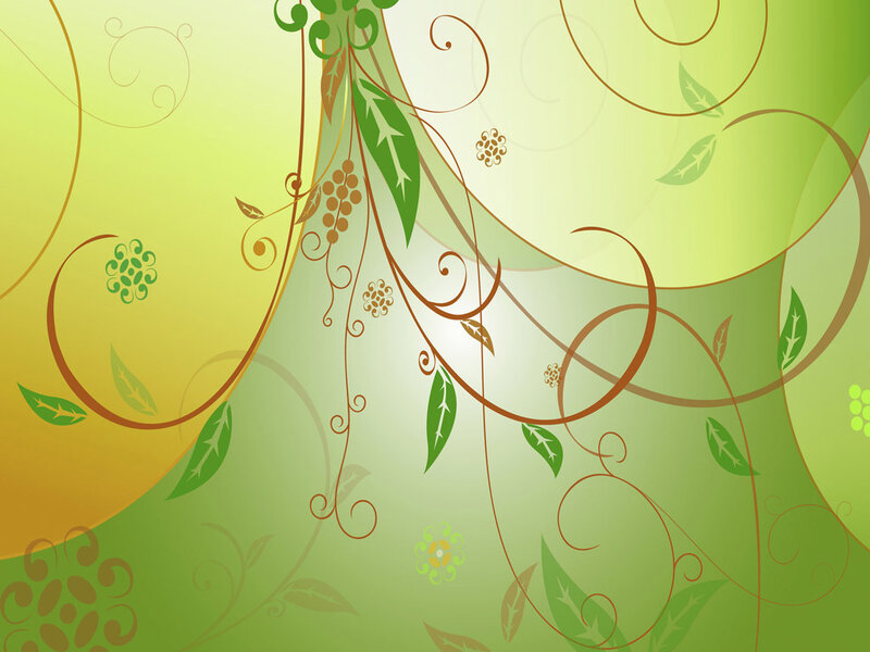 green vine pattern background