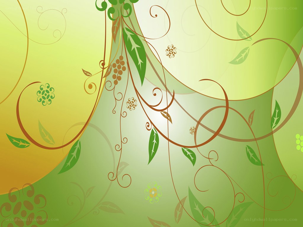 green vine pattern background