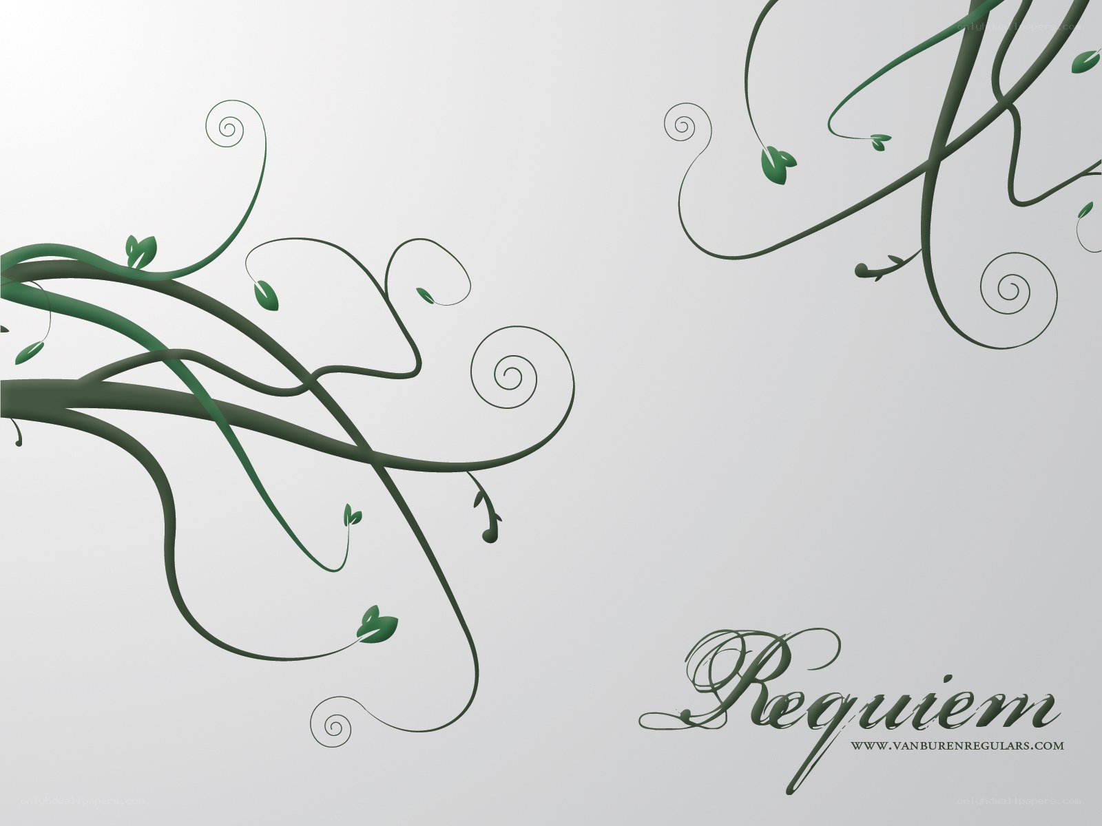 green vine swirl design