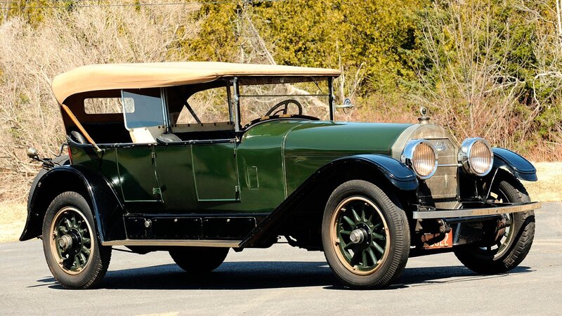 Green Vintage Car — Calm, Afternoon, Photograph, Trees, Road