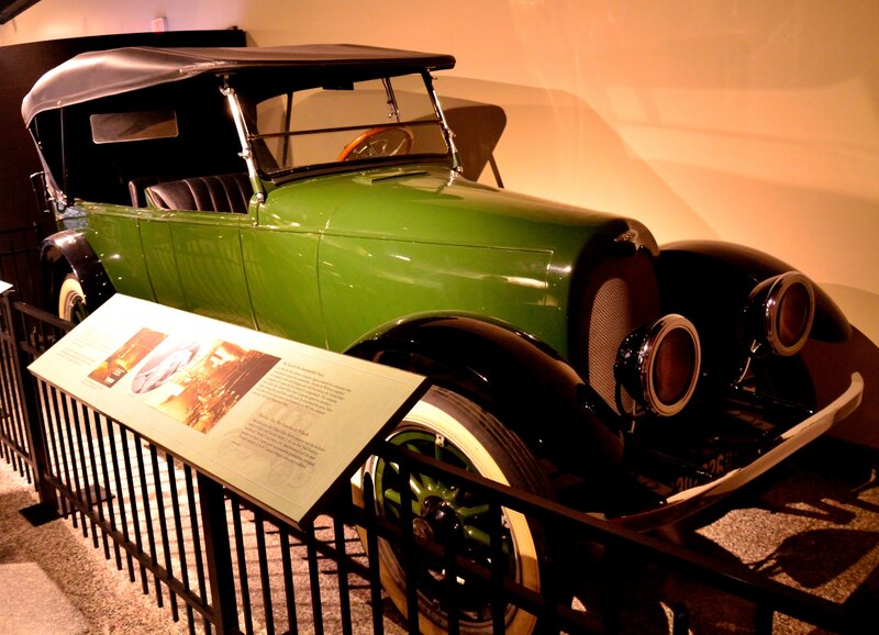 Green Vintage Car — Dramatic, Photograph, Sign