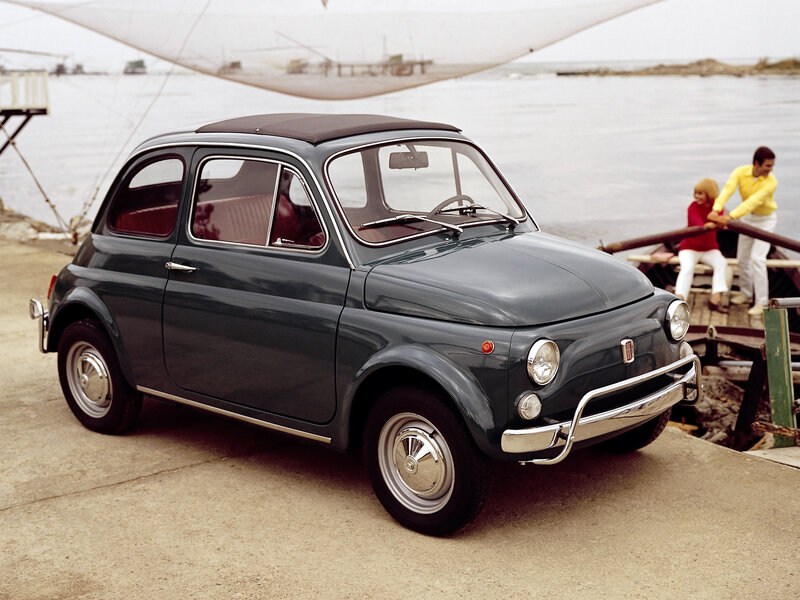 Green Vintage Car — Gray, Serene