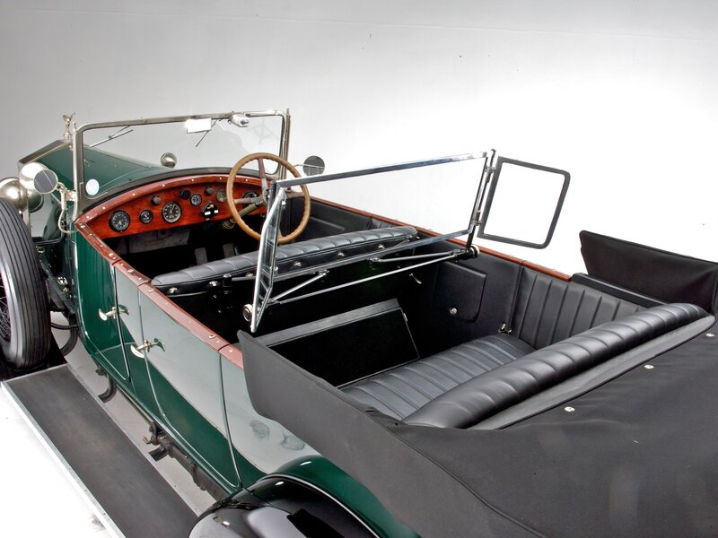 Green Vintage Car — Neutral, Photograph, Steering Wheel